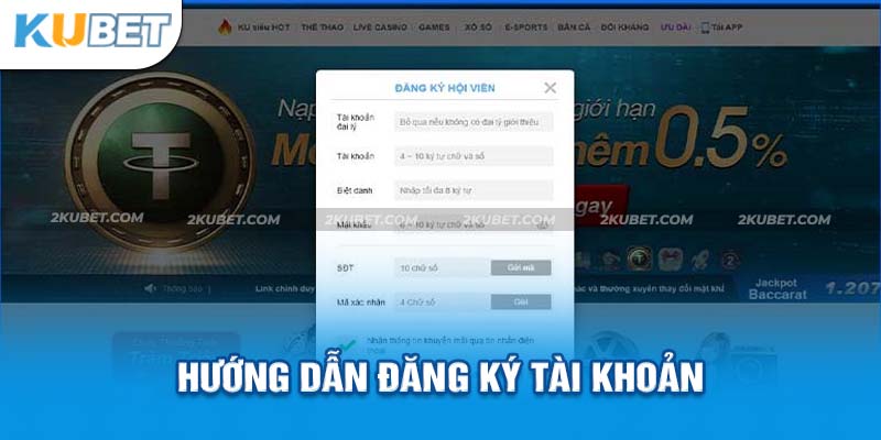 Chi tiết cách đăng ký Kubet88 nhà cái